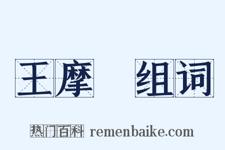 王摩詰组词是什么意思的图片